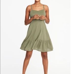 Old Navy fit and flare tiered cami dress  …